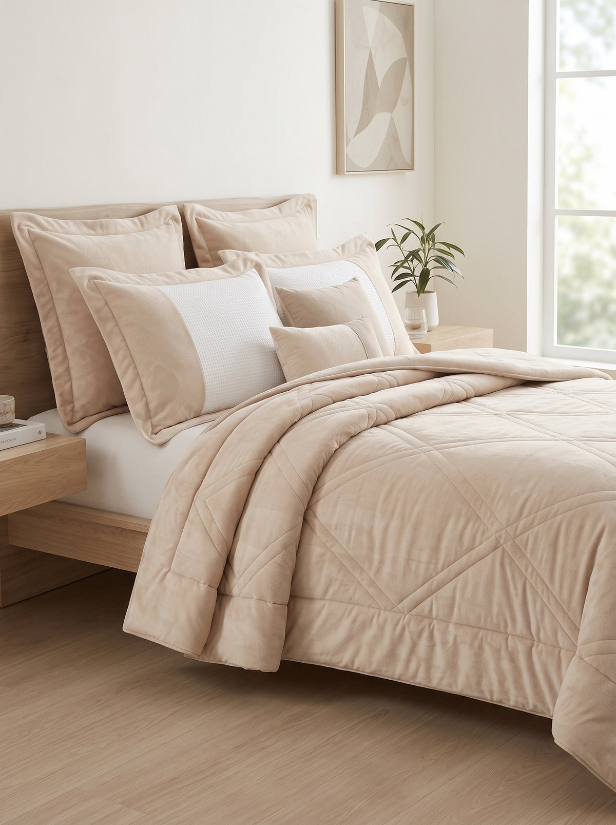 Elite Home Carlotta King Comforter Set, 6 Pieces