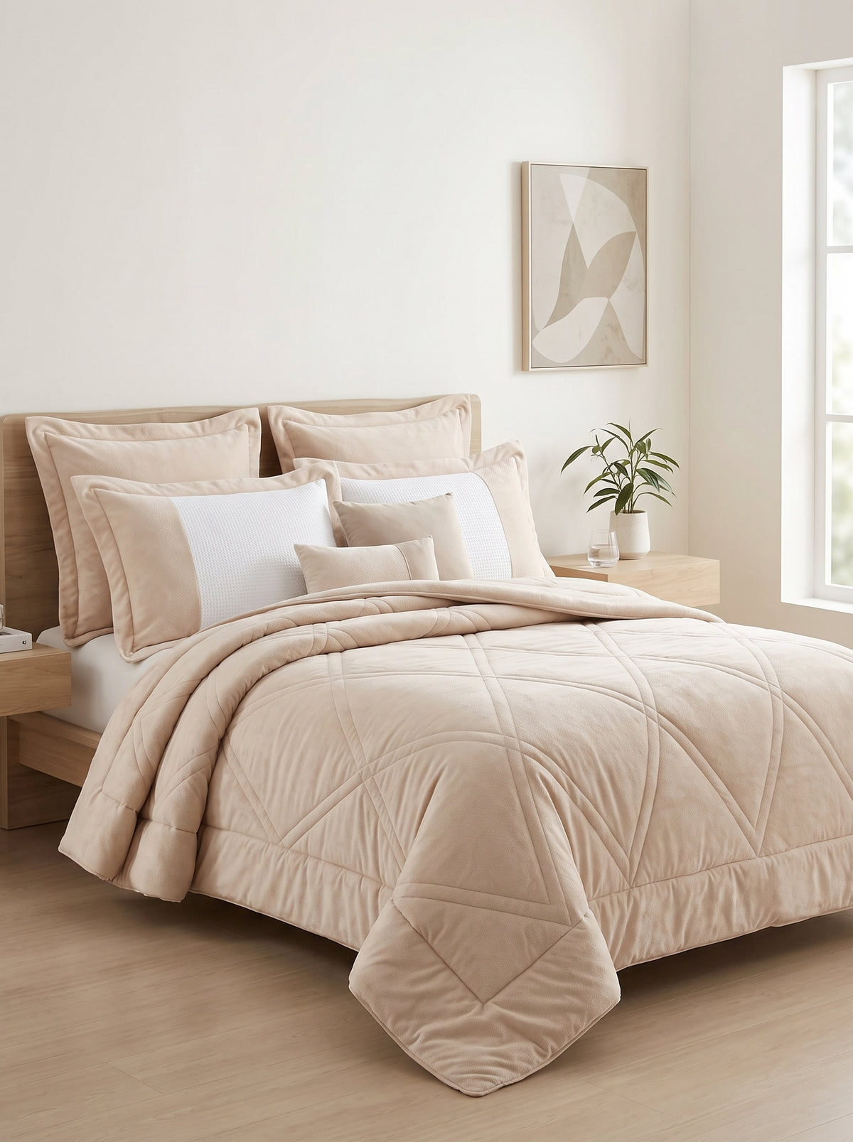 Elite Home Carlotta King Comforter Set, 6 Pieces