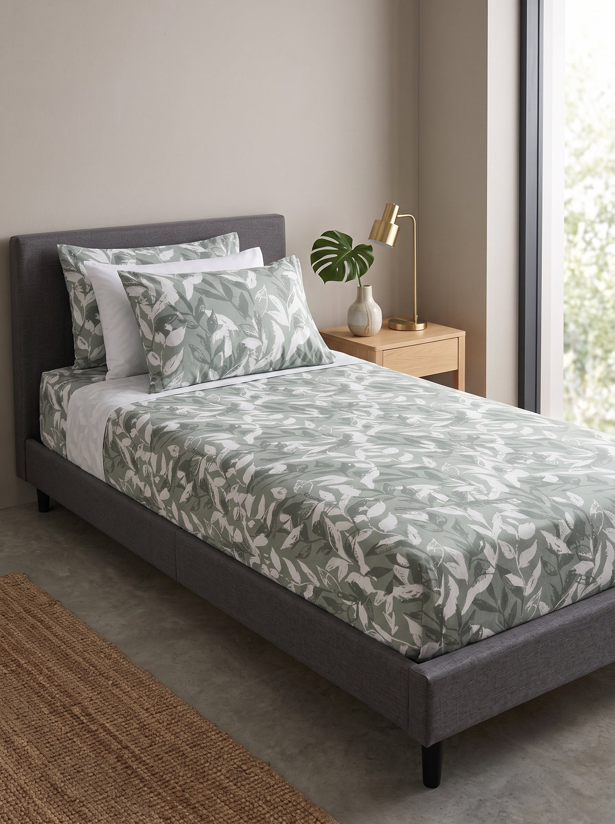 Cannon Artex Printed Fitted Sheet Set