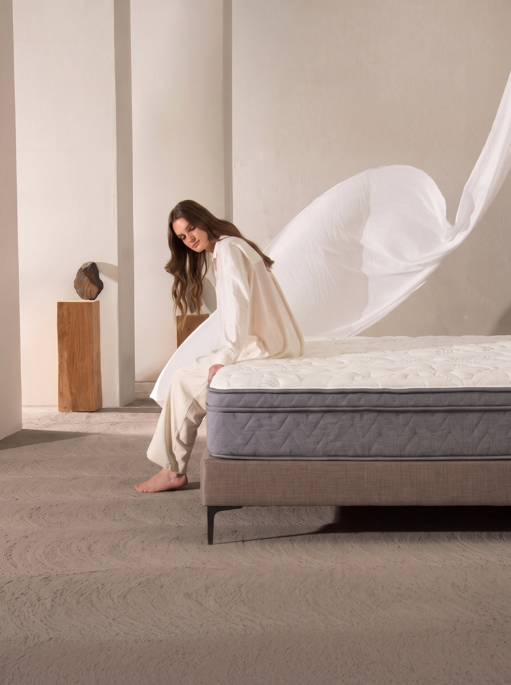 HomePrime Urban Box Top Mattress - Semi Medical Orthopedic Support , Hypoallergenic & Dust-Free
