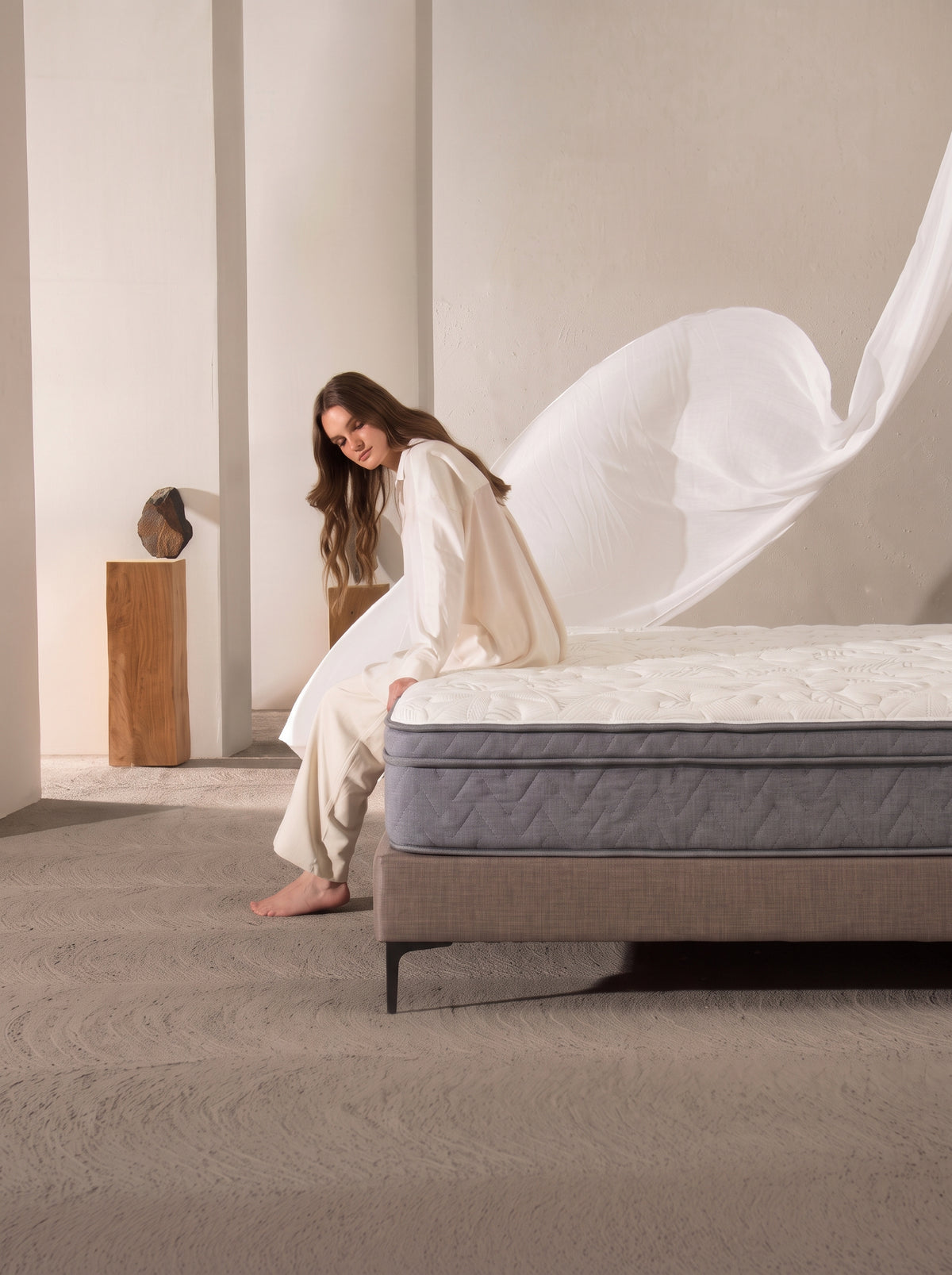 HomePrime Urban Box Top Mattress - Semi Medical Orthopedic Support , Hypoallergenic & Dust-Free