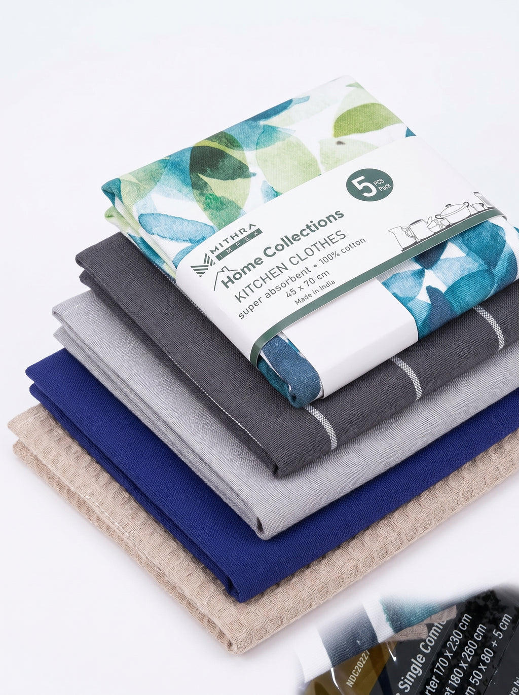 Mithra Impex Kitchen Towel Set, 5 Pieces