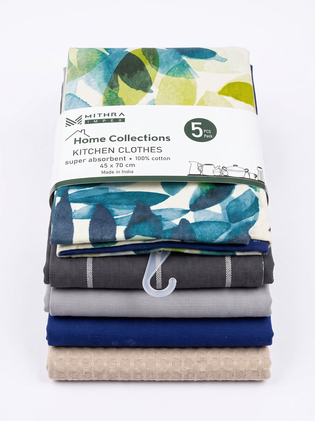 Mithra Impex Kitchen Towel Set, 5 Pieces