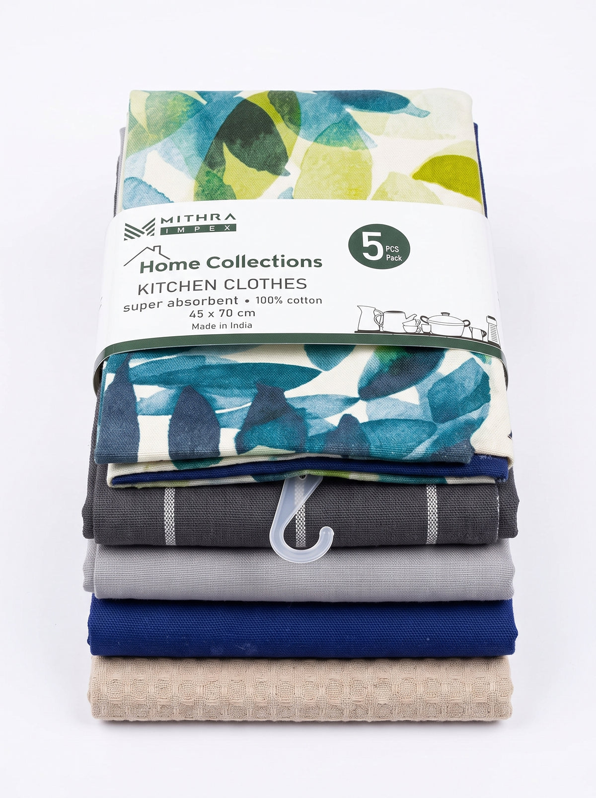 Mithra Impex Kitchen Towel Set, 5 Pieces