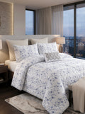 High Crest Artha-034 Cotton Print King Comforter Set, 7 Pieces