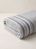 White Rose American Loom Bath Towel 85x170 cm - Light Grey