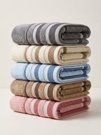 White Rose American Loom Bath Towel 85x170 cm - Light Grey