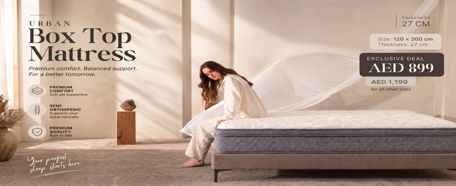 HomePrime Urban Box Top Mattress - Semi Medical Orthopedic Support , Hypoallergenic & Dust-Free