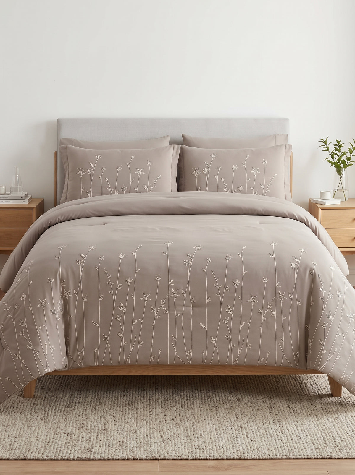 Venice Lara Embroidered King Comforter Set, 6 Pieces