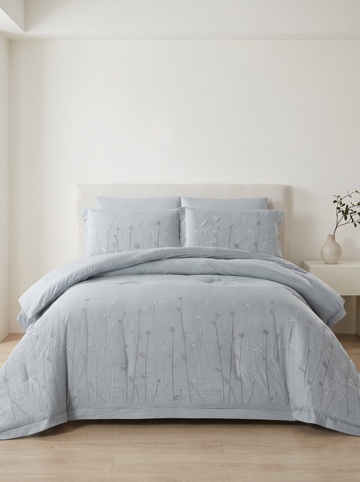 Venice Lara Embroidered King Comforter Set, 6 Pieces