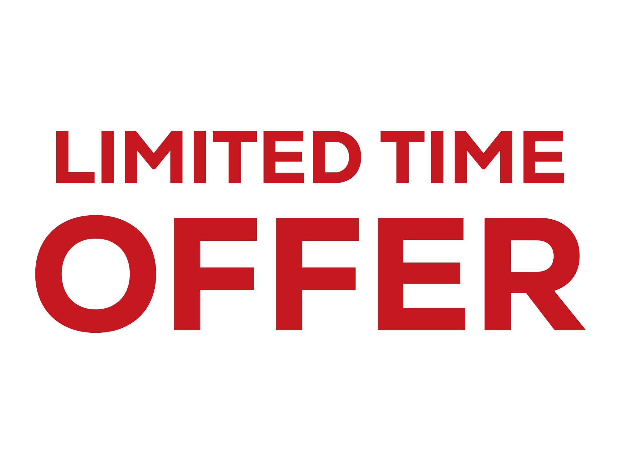 Limited Time Offer