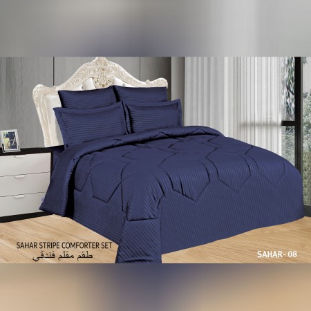 hotel type stripe comforter