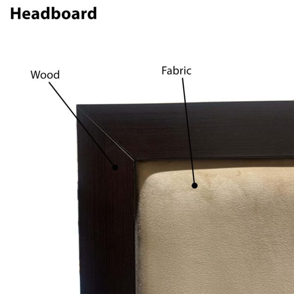 modern bed with fabric (fr104)